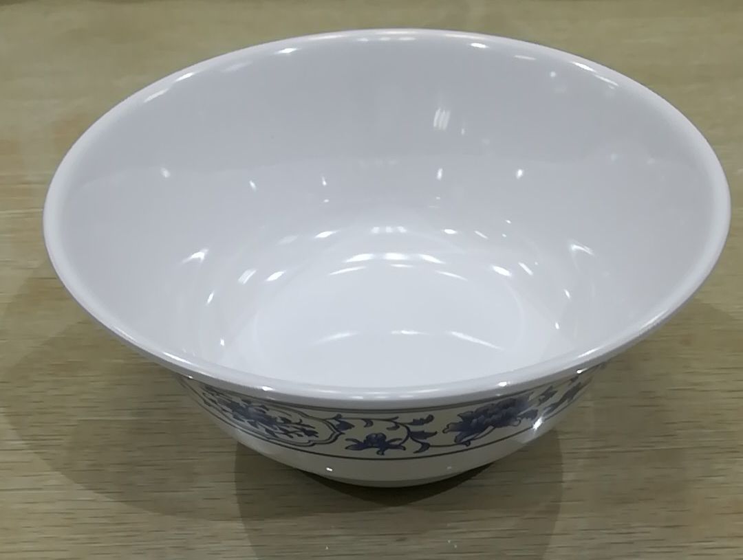 100%密胺仿瓷餐具a5青花吃面碗喝汤碗22098-7.5,厂家直销