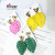 Ohan Metal Paint Leaf Girl About Candy Color Street Web Celebrity Earrings