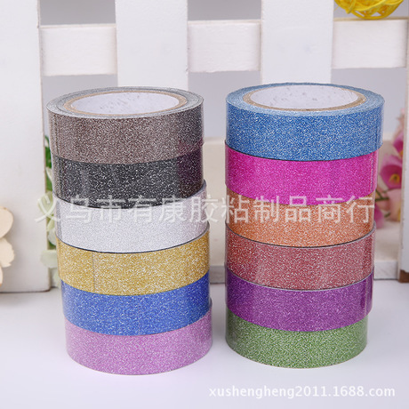 south korea fashion multifunctional album colorful gold powder flash tape color stationery tape