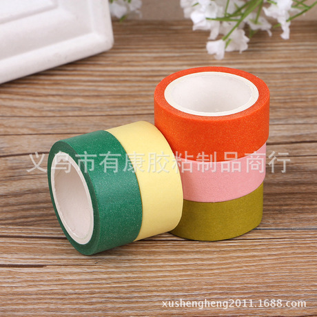 new arrival fresh solid color rainbow and paper tape can write without trace printing decorative tape