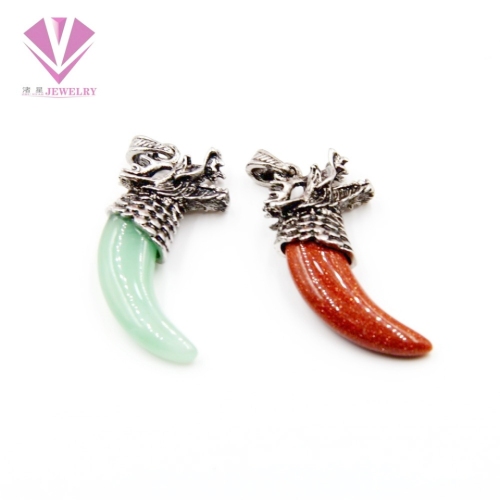 natural stone dragon faucet nugget sand green east edge jade amethyst pink crystal turquoise white jade pendant