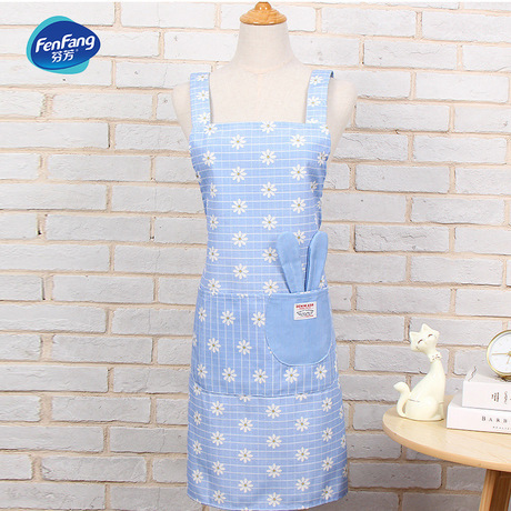 manufacturer direct sales can be customized logo cotton anti-fouling skirt kitchen chef home work apron spot wholesale
