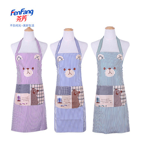 factory direct advertising apron customized logo printing advertising customized stain-proof waterproof peach skin apron