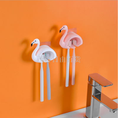 Flamingo toothbrush hanging toothbrush rack toothbrush holder hanging toothbrush rack wall hanging