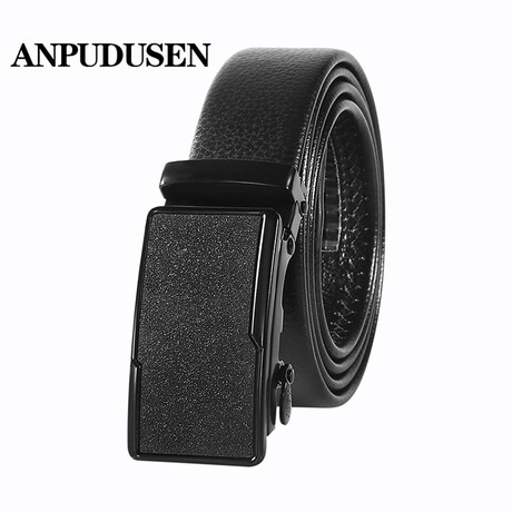 New Versatile Men‘s Leather Belt Casual Automatic Buckle Belt Belt Men‘s Belt Men‘s Belt Factory Direct Sales Wholesale