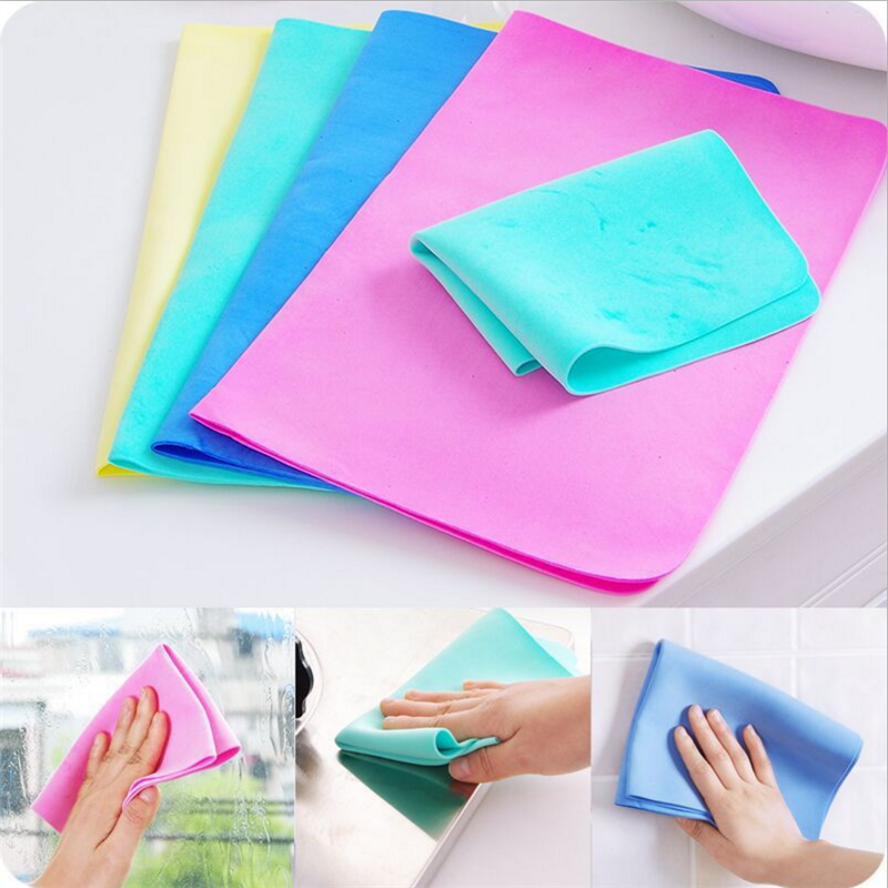Multi-purpose deerskin PVA synthetic suede towel dry hair towel super absorbent 20*30cmOPP bag wipe