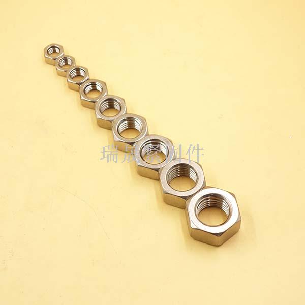 304 stainless steel nuts, hexagonal nuts, American, galvanized, made to order M90 extra-large nut