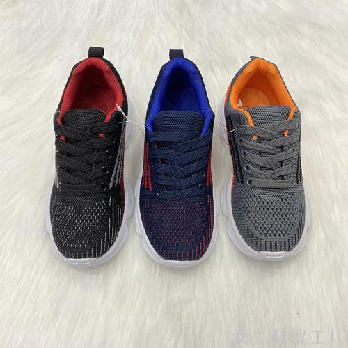 Queen Shoes Trade Hot Selling Product Boys and Girls Mesh Colorblock Breathable Sneakers Eva Shoe Sole 2020
