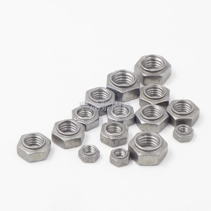 Wholesale hexagon step nuts, footless, welded nuts, angle-free, welded nuts, welded nuts, female