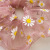 New super Summer Japanese and Korean Daisy net hair ring Ins hand-crafted Organza Large roaring ring