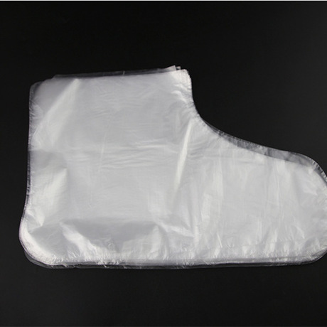 Disposable Plastic Foot Sleeve Transparent Long Tube Foot Cover Foot Mask Pedicure Foot Sock Test Shoes Slip-on the Skating Shoes Foot Cover Wholesale