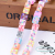 DIY Handmade Jewelry Accessories Resin Painted Mixed Color Square Small Flower Ethnic Style Bracelet Pendant Material