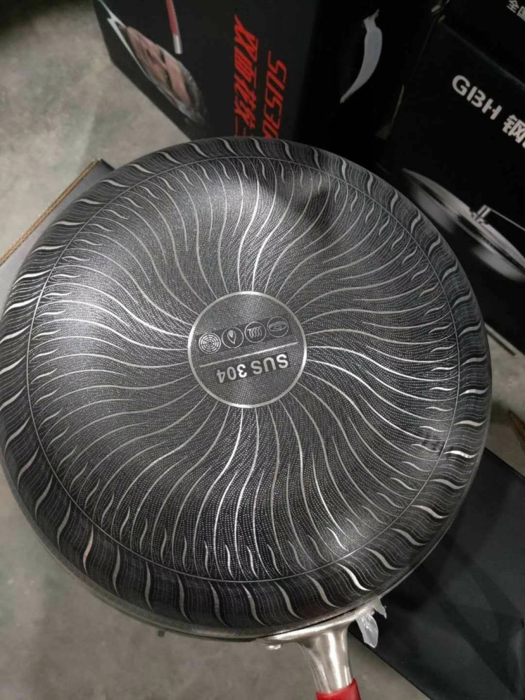 德国钢巴赫6代304不锈钢炒锅无油烟不粘锅电磁炉燃气适用家用多炒