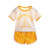 Yu qiang children's wear 2020 summer style two sets of popular logo boys and girls full print pattern short sleeve shirt shorts children