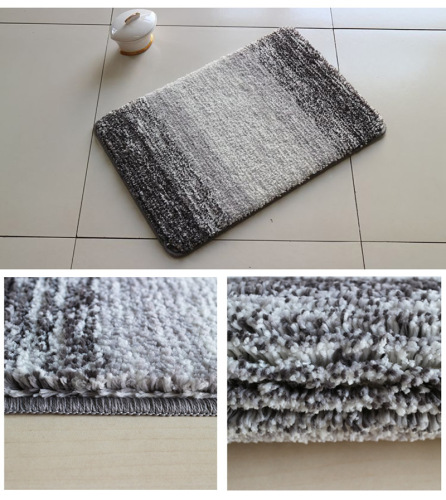 xincheng factory direct microfiber floor mat carpet non-slip mat door mat golden danlan series bedroom door snowflake