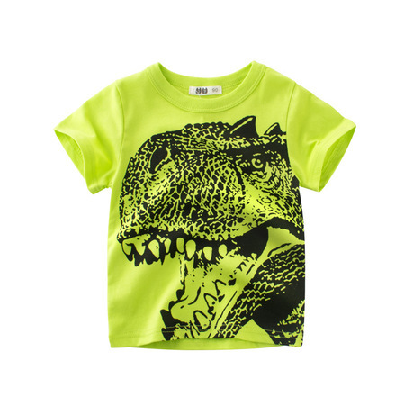 Qiqiang 2020 Summer Korean Style Children‘s Clothing Small and Medium Size Boy‘s Short-Sleeved T-shirt Baby Bottoming Shirt Children‘s Clothing One Generation