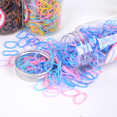 Korean imported UNIBAND candy color disposable rubber band babies do not hurt hair color rubber band heat resistance