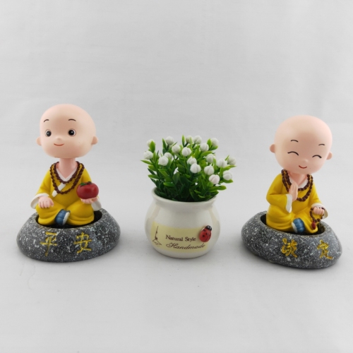 a zen shaking head sha mi aromatherapy ornaments shaking head monk car ornaments one-piece delivery