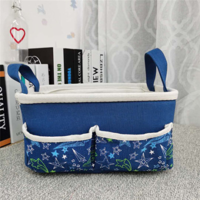 Transfer Domestic Sales Thick Fabric Storage Square Basket Compartment Classification Outer Bag Storage Box More than One Piece Dropshipping Colors