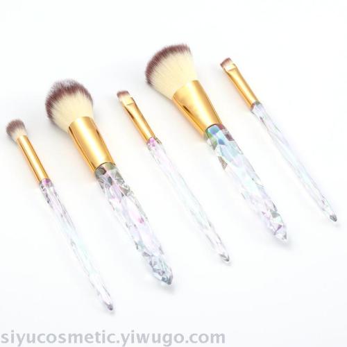 5 Makeup Brush Sets Crystal Handle Makeup Brush High-End Brush Sets
