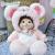 Much love simulation doll cute pet atchi li caton animal imitation rabbit hair grab machine doll plush toys holiday gift