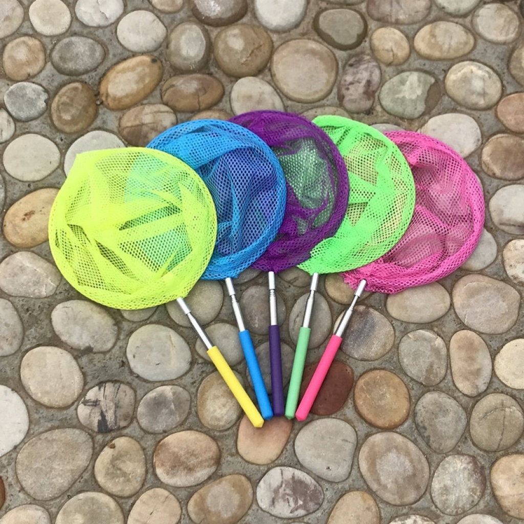 Supply 4032 Children's Stainless Steel Retractable Fish Net Insect Net  Dragonfly Butterfly Net Insect Net Catch Shrimp Tadpole Salvage Fish Net  Bag