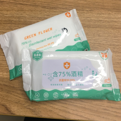 Alcohol Wipes come in a Portable pack of 10