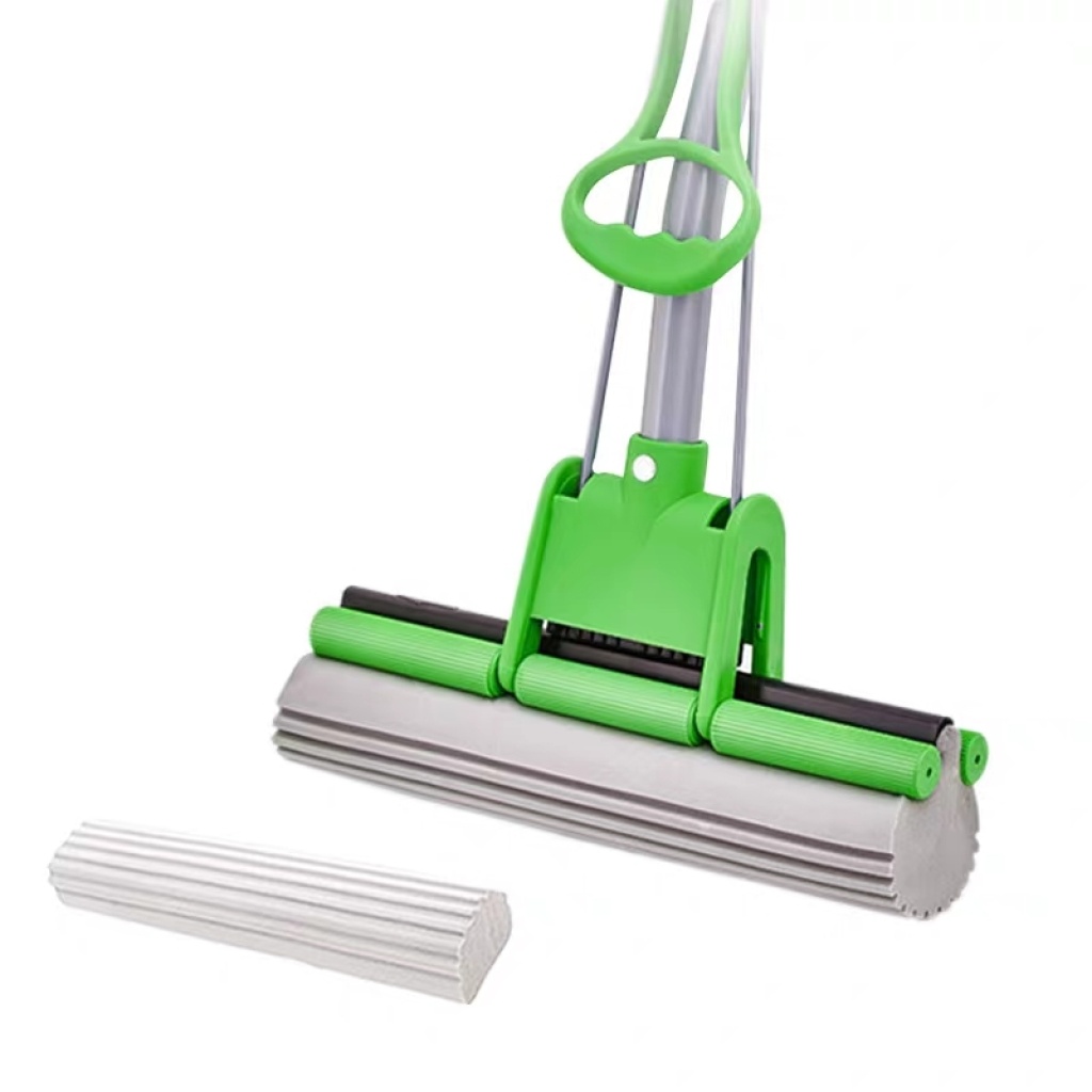 懒人拖把抖音拖把胶棉加强海绵拖把对折式免手洗滚轮式吸水家用详情5