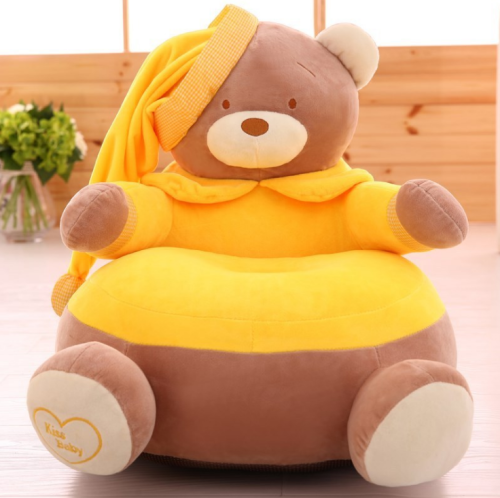 children‘s sofa seat baby adult lazy stool bear plush toy removable and washable toddler cartoon chair