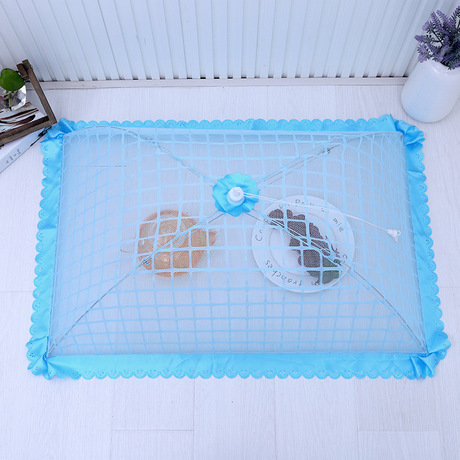 New Table Food Cover Dust Cover Removable and Washable Foldable Quadrangle Lace mesh Vegetable Cover Factory Wholesale 