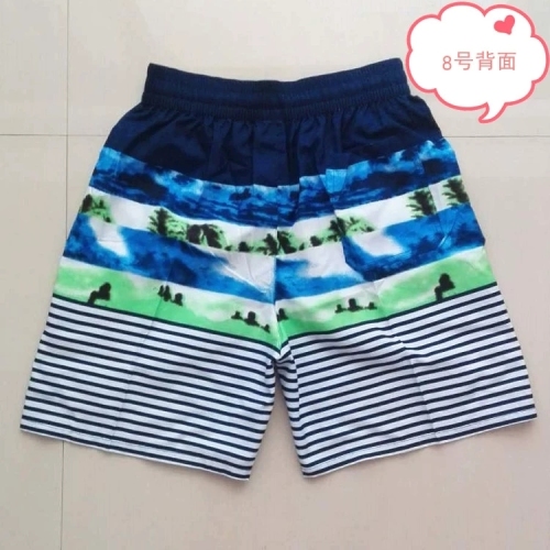 men‘s beach pants summer pirate shorts seaside vacation loose quick-drying shorts striped big shorts thin large size fashion