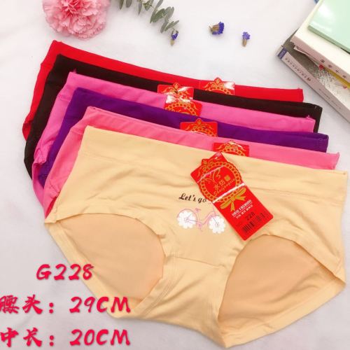 Foreign Trade Underwear Women‘s Underwear Girl Briefs Student Solid Color Pants Factory Direct Sales