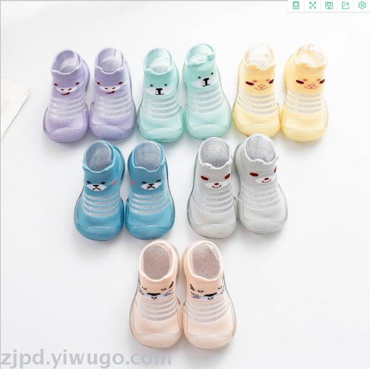 Mesh children's floor socks summer thin section baby indoor slip-proof soft sole toddler socks