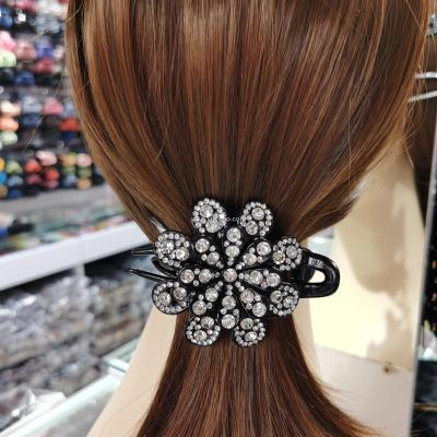 Supply Cherry spicy girl big dish hair duck mouth clip flower drill catch clip Korean hairpin hair clip elegant adult headdress- Supply Cherry spicy girl big dish hair duck mouth clip flower drill catch clip Korean hairpin hair clip elegant adult headdress-