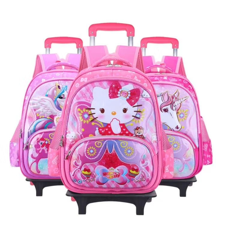 Threepiece lever cartoon childrens bag backpack schoolbag