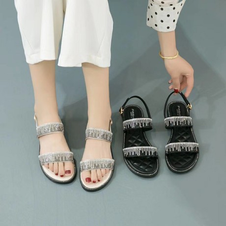 ins trendy shoes 2020 summer platform sandals women‘s trendy brand new rhinestone open toe casual fashion roman shoes women‘s shoes