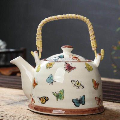 Teapot Chinese wind butterfly design big lift pot simple generous large capacity
