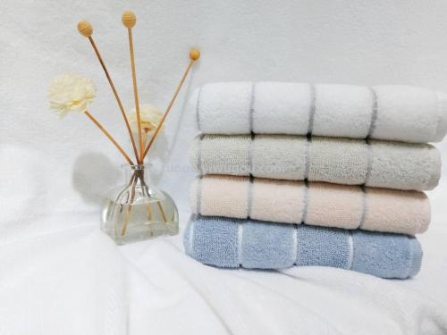 Tuoou Textile Pure Cotton Cut Velvet Section Comfortable Light Time Towel 34 * 74cm 105G Aiji Aijia