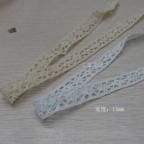 1.4cm Double-Side Symmetrical Cotton Thread Lace Home Textile Fabric/clothing/Bow Hair Accessories