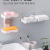 New creative suction cup soap box perforation-free double layer asphalt soap box bathroom bidirectional wall hanging soap rack