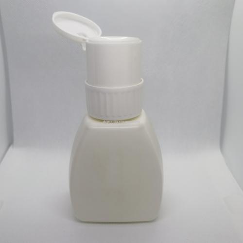 nail polish pump bottle （with lock） white translucent two colors