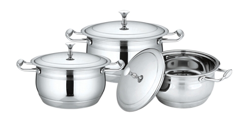 Stainless Steel 6-Piece Kitchen Supplies Pot Set Stainless Steel Pot Set Kitchen Utensils Large Quantity and High Price Can Be Customized Kitchen Supplies