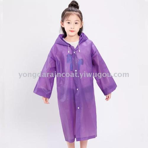 yiwu factory direct sales eva candy color children‘s raincoat poncho