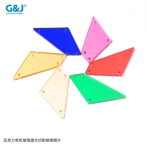 factory direct cross-border hot-selling hand-stitched diamond acrylic flat special-shaped mirror diy clothing shoes accessories