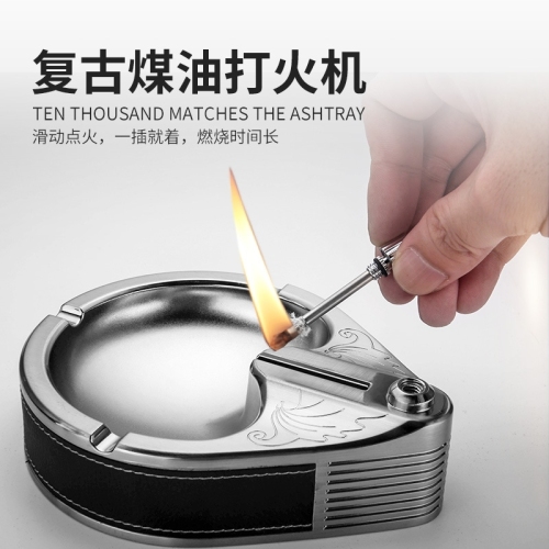 Ashtray Ten Thousand Matches Ashtray High-End Business Metal Ashtray Ashtray Home Hotel Office Supplies Factory Direct Sales