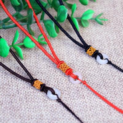 High-Grade Peace Buckle Pineapple Knot Long Necklace Rope Et...