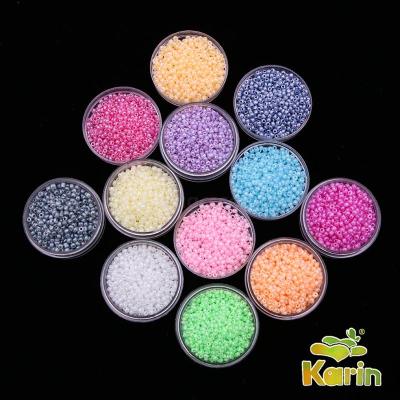 DIY Ornament Accessories Glass Beads Scattered Beads Colorful Cream Beads Handmade Beaded Cross Stitch Material Beads
