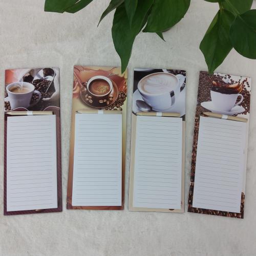 factory direct sales magnetic note， convenient notepad creative small a scrape of the pen large refridgerator magnets coffee series