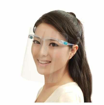 2 in 1 Goggles Household outdoor Anti Fog Dust sneeze proof transparent oil splash face 
