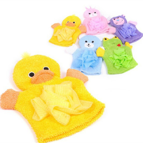 [junmei] children‘s bath towel cartoon baby bath ball dual-use bath gloves bath wipe bath artifact foaming net